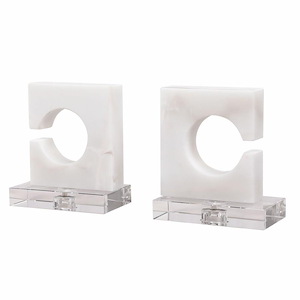 Clarin  - 7 inch Bookend (Set of 2) - 7 inches wide by 4 inches deep