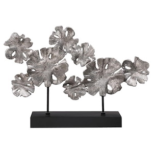 Contemporary Lotus - 18.25 inch Sculpture - 26.25 inches wide by 5 inches deep