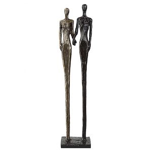 Two&#39;s Company - Sculpture-20.25 Inches Tall and 4.25 Inches Wide
