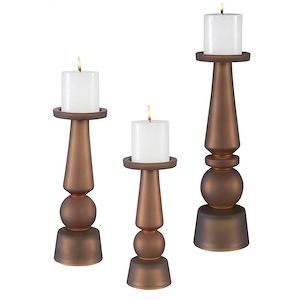 Cassiopeia - Candleholder (Set of 3)-15.25 Inches Tall and 4.5 Inches Wide