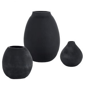 Hearth - Vase (Set of 3)-12 Inches Tall and 9 Inches Wide