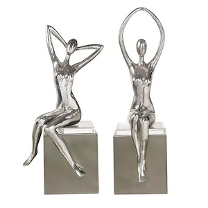 Jaylene  - 18.25 inch Sculpture (Set of 2) - 7 inches wide by 5 inches deep