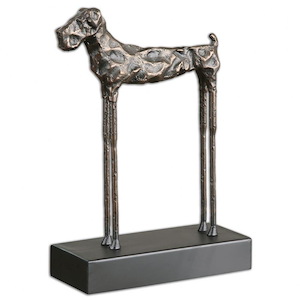 Maximus - 13.13 inch Cast Iron Sculpture - 9.13 inches wide by 4 inches deep