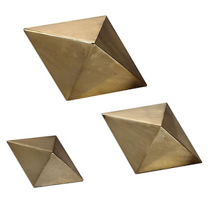 Rhombus - 8.25 inch Table Top Accessory (Set of 3) - 8.25 inches wide by 4.25 inches deep