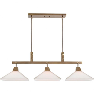 Brookdale - 3 Light Linear Chandelier - 43.88 inches wide by 13 inches deep - 1047680