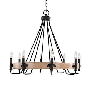 Deschutes - 8 Light Chandelier-27.25 Inches Tall and 30 Inches Wide