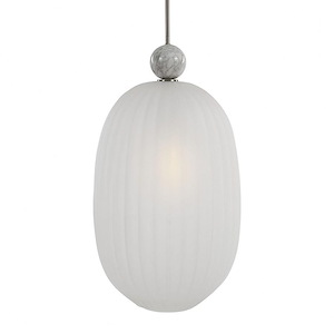 Creme - 1 Light Oversized Pendant - 15.75 inches wide by 15.75 inches deep