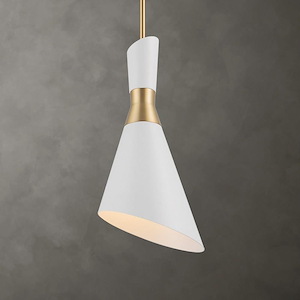 Eames - 1 Light Mini Pendant In Modern Style-18.5 Inches Tall and 8 Inches Wide