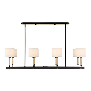 Franconia - 8 Light Pendant-12.5 Inch Tall and 48 Inch Wide - 1378923