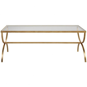 Crescent - Coffee Table-18 Inches Tall and 48 Inches Wide