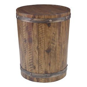 Ceylon - 24 inch Wine Barrel Accent Table