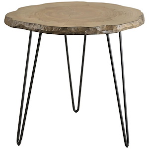 Runay - 23.5 inch Wood Slab Side Table - 22 inches wide by 22 inches deep
