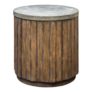 Maxfield  - 24 inch Drum Accent Table