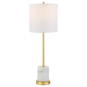 Turret - 1 Light Buffet Lamp-29.5 Inches Tall and 10 Inches Wide