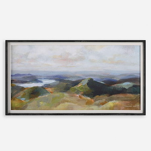 Above The Lakes - Framed Landscape Print-27.25 Inches Tall and 51.25 Inches Wide