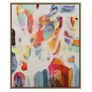 Reawaken - Framed Abstract Art-45.81 Inches Tall and 37.75 Inches Wide