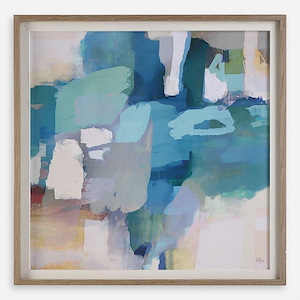 Continue On - Abstract Framed Print-46.5 Inches Tall and 46.5 Inches Wide