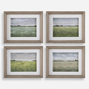 Quiet Meadows - Framed Print (Set of 4)-13.88 Inches Tall and 16.88 Inches Wide