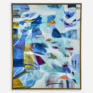 The Story Of Water - Abstract Wall Art-43.5 Inches Tall and 54.5 Inches Wide