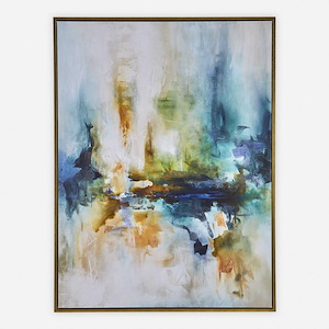 Excursion - Framed Abstract Wall Art-55.5 Inches Tall and 41.5 Inches Wide