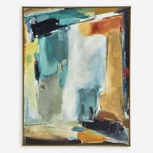 Painters High Revisited - Framed Abstract Wall Art-66 Inches Tall and 51.5 Inches Wide