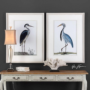 Shore Birds - 42.5 inch Framed Print (Set of 2) - 32.63 inches wide by 1.63 inches deep