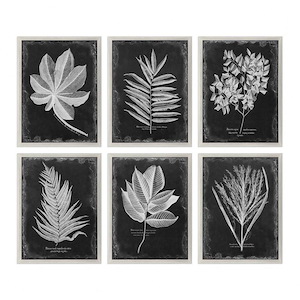 Foliage - 33.75 inch Framed Print (Set of 6) - 25.75 inches wide by 2.25 inches deep