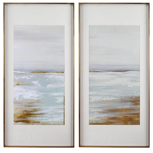 Coastline - 57.5 Inch Framed Print (Set of 2)