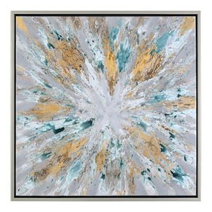 Exploding Star - 39.5 inch Modern Abstract Art - 39.5 inches wide by 1.5 inches deep