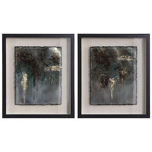 Rustic - 29 inch Framed Print (Set of 2) - 25 inches wide by 2.2 inches deep