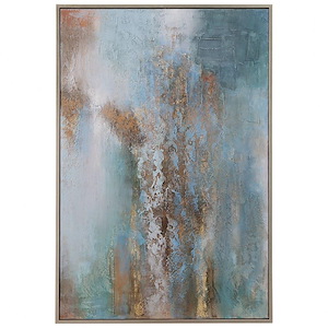 Rendezvous - 61.75 Inch Hand Painted Abstract Art