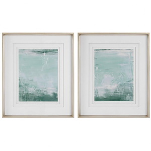 Coastal Patina - Modern Framed Print (Set of 2)-36.17 Inches Tall and 31.3 Inches Wide