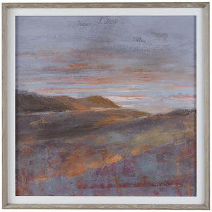 Dawn On The Hills - Framed Print-48.5 Inches Tall and 48.5 Inches Wide