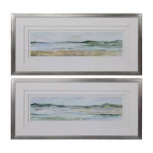Panoramic Seascape - 45.88 inch Framed Print (Set of 2)