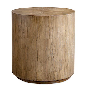 Nevis - Cylinder Side Table-23.5 Inch Tall and 22 Inch Wide - 1393786