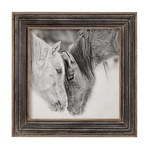 Custom Black And White Horses - 31.5 inch Horse Print