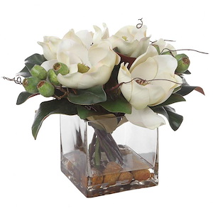 Dobbins Magnolia - Bouquet-15.75 Inches Tall and 15.75 Inches Wide