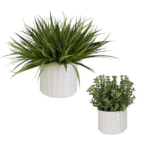 Edgewood  - Planter (Set of 2)-14 Inches Tall and 18 Inches Wide