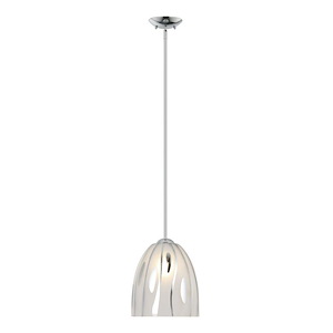 Chroman Empire - 1 Light Bell Pendant-10.54 Inch Tall and 9.85 Inch Wide - 1428562