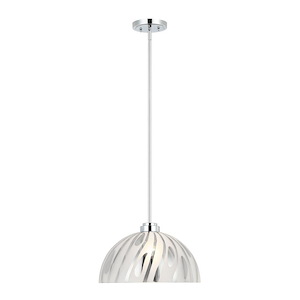 Chroman Empire - 1 Light Dome Pendant-9.31 Inch Tall and 16 Inch Wide - 1428563