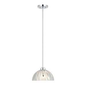 Chroman Empire - 1 Light Dome Pendant-6.07 Inch Tall and 10 Inch Wide - 1428564