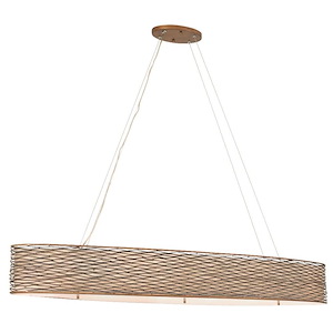 Flow - Six Light Linear Pendant