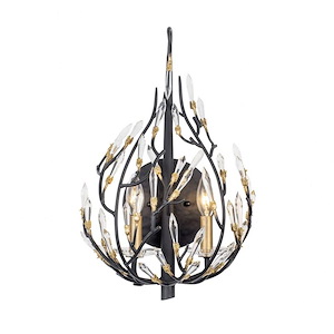 Bask - 2 Light Wall Sconce In Glam Style-19 Inches Tall and 12 Inches Wide - 1286652