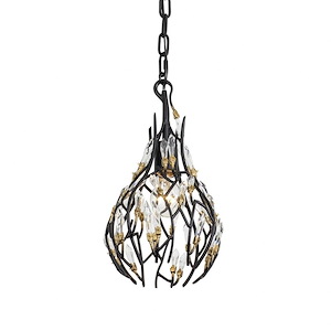Bask - 1 Light Mini Pendant In Glam Style-15.5 Inches Tall and 8 Inches Wide - 1286653