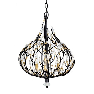 Bask - 3 Light Pendant In Glam Style-25 Inches Tall and 18 Inches Wide - 1286656