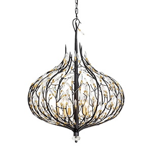 Bask - 6 Light Pendant In Glam Style-34.75 Inches Tall and 26.5 Inches Wide - 1286657