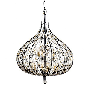 Bask - 9 Light Pendant In Glam Style-42 Inches Tall and 32 Inches Wide