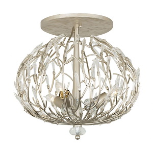 Bask - Three Light Semi-Flush Mount