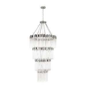 Matrix - 30 Light 4-Tier Chandelier In Glam Style-95 Inches Tall and 40 Inches Wide - 1112616