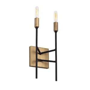 Bodie - 2 Light ADA Wall Sconce In Mid-Century Modern Style-13.25 Inches Tall and 6 Inches Wide